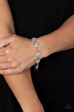 Twinkling Trajectory Green Bracelet Paparazzi Accessories