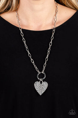 Brotherly Love Silver Heart Necklace Paparazzi Accessories