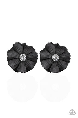 Candid Carnations Black Hair Accessory Paparazzi Accessories