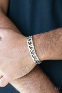 cuff,silver,In Over Your METALHEAD - Silver Cuff  Bracelet