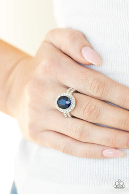 Unstoppable Sparkle - Blue Ring Paparazzi Accessories