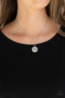 Choose Faith - Silver Necklace Paparazzi Accessories
