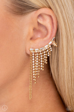 Tapered Tease - Gold Paparazzi Accessories