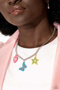 butterfly,hearts,short necklace,Sensational Shapes - Multi Necklace