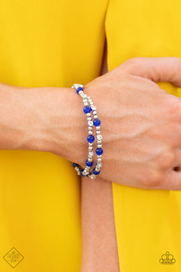 Ethereally Entangled Blue Bracelet Paparazzi Accessories