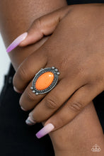 Load image into Gallery viewer, Lost In Sagebrush Orange Stone Ring Paparazzi Accessories