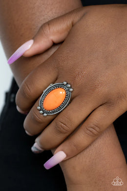 Lost In Sagebrush Orange Stone Ring Paparazzi Accessories