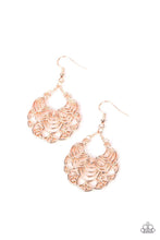 Load image into Gallery viewer, Frilly Finesse Rose Gold Earring Paparazzi Accessories
