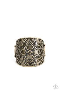 brass,wide back,Argentina Arches Brass Ring
