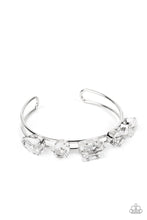 Load image into Gallery viewer, Uniquely Untapped White Rhinestone Cuff Bracelet Paparazzi Accessories