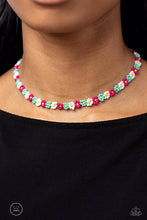 Load image into Gallery viewer, Seed Limit Pink Seed Bead Choker Necklace Paparazzi Accessories