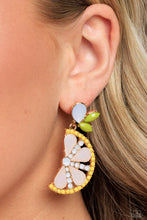 Load image into Gallery viewer, Slice of Summer Yellow Post Earrings Paparazzi Accessories