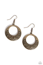 Load image into Gallery viewer, Secret Vineyards Brass Earrings Paparazzi Accessories