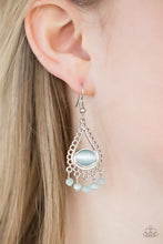 Load image into Gallery viewer, Give Me The Glow-down Blue Moonstone Earring Paparazzi Accessories