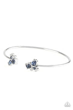 Load image into Gallery viewer, Going For Glitter Blue Rhinestone Cuff Bracelet Paparazzi Accessories
