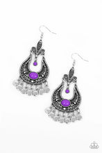Load image into Gallery viewer, Fiesta Flair Purple Earring Vivacious Bombshell Bling, LLC, Jenny and James Davison