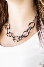 Load image into Gallery viewer, Boldy Bronx Black Gunmetal Necklaces Paparazzi Accessories