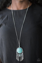 Load image into Gallery viewer, Rural Rustler Blue Turquoise Stone Necklace Paparazzi Accessories