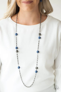 Fashion Fad Blue Necklace Paparazzi Accessories