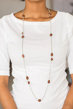 Load image into Gallery viewer, Pacific Piers Brown Necklace Paparazzi Accessories