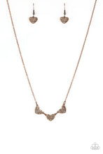 Load image into Gallery viewer, Another Love Story Copper Heart Necklace Paparazzi Accessories