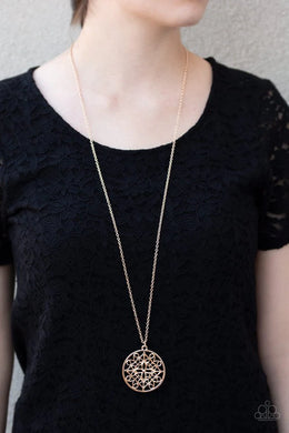 Mandala Melody Rose Gold Necklace Paparazzi Accessories