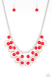 red,short necklace,Really Rococo Red Necklace