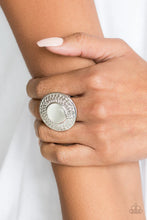 Load image into Gallery viewer, Garden Garland White Moonstone Ring Paparazzi Accessories