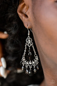 black,fishhook,Malibu Sunset Black Earrings