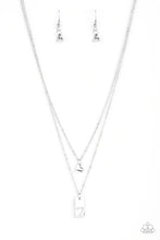 Load image into Gallery viewer, Not Your Damsel Silver Heart Necklace Paparazzi Accessories