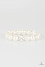 Load image into Gallery viewer, Cake Walk White Pearl Stretchy Bracelet Paparazzi Accessories