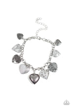 Load image into Gallery viewer, Garden Hearts White Heart Bracelet Paparazzi Accessories