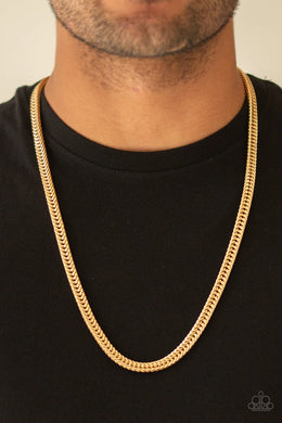 Knockout King Gold Necklace Paparazzi Accessories
