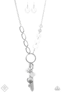 fashion fix,long necklace,silver,Trinket Trend Silver Necklace