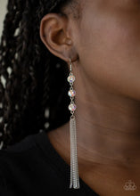 Load image into Gallery viewer, Moved To Tiers Multi Iridescent Rhinestone Earrings Paparazzi Accessories