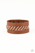 Load image into Gallery viewer, Backroad Bounty Brown Leather Urban Bracelet Paparazzi Accessories