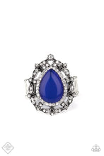 Load image into Gallery viewer, Iridescently Icy Blue Cat&#39;s Eye Ring Paparazzi Accessories
