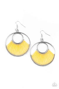 fishhook,yellow,Really High-Strung Yellow Earrings