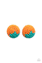 Load image into Gallery viewer, As Happy As Can Bead Orange Seed Bead Post Earrings Paparazzi Accessories