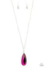 Load image into Gallery viewer, Watch Out For Reign Pink Rhinestone Necklace Paparazzi Accessories