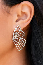 Load image into Gallery viewer, Butterfly Frills Silver Earrings