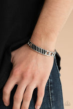 Load image into Gallery viewer, Keep Your Guard Up Silver Cuff Bracelet Paparazzi Accessories