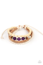Load image into Gallery viewer, Natural-Born Navigator Purple Urban Bracelet Paparazzi Accessories