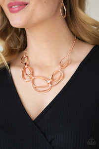 copper,short necklace,Prehistoric Heirloom Copper Necklace