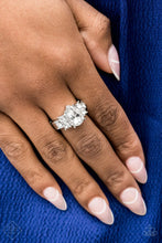 Load image into Gallery viewer, Happily Ever Eloquent White Rhinestone Ring Paparazzi Accessories
