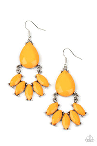 fishhook,orange,Powerhouse Call Orange Earrings