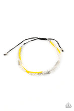 Load image into Gallery viewer, Bead Me Up Scotty! Yellow Seed Bead Pull-Tie Bracelet Paparazzi Accessories
