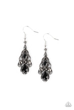 Load image into Gallery viewer, Urban Radiance Black Rhinestone Earrings Paparazzi Accessories