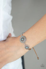 Load image into Gallery viewer, Bohemian Botany Blue Leather Pull-Tie Bracelet Paparazzi Accessories