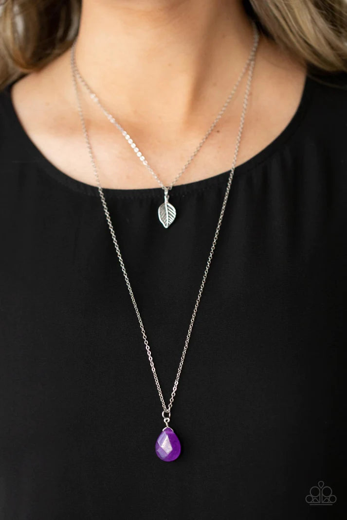 Natural Essence Purple Necklace Paparazzi Accessories
